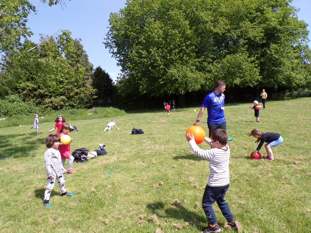 We have sports coaches in 4 days a week to run clubs during lunch playtime. 