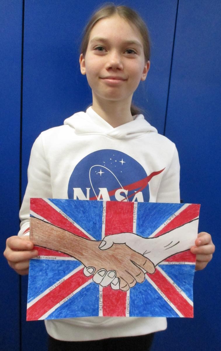 Beautiful work made for our Equality/anti racism poster competition. 