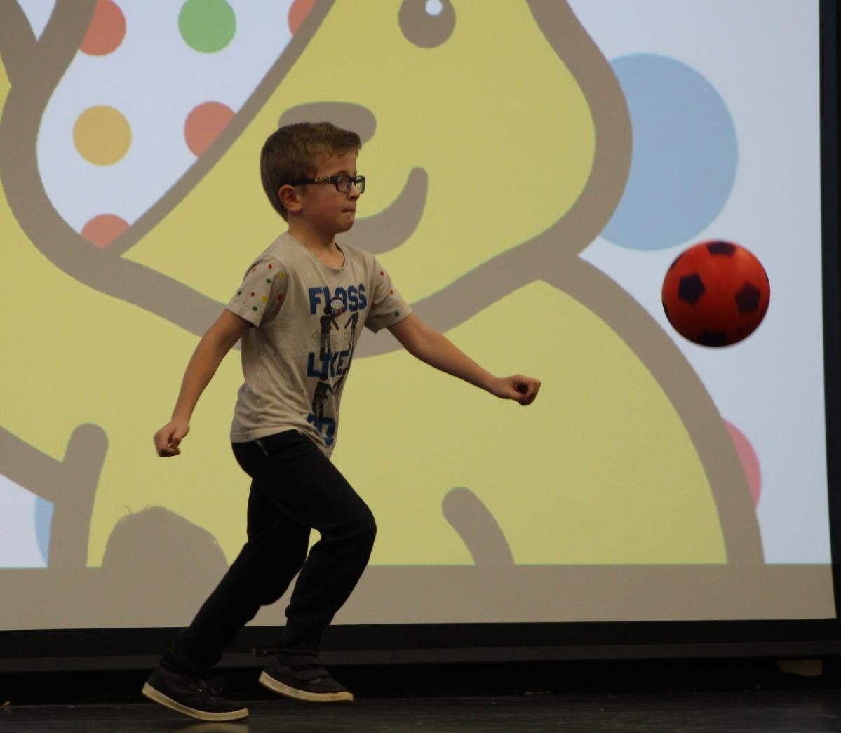 Showcasing individual skills and talents in the annual talent show. 