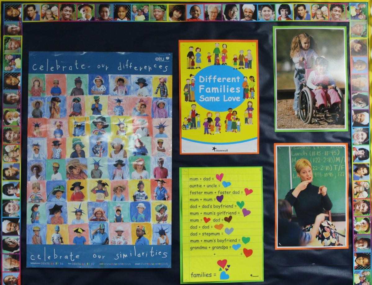 We celebrate the differences in all our families and challenge unhelpful stereotypes. 