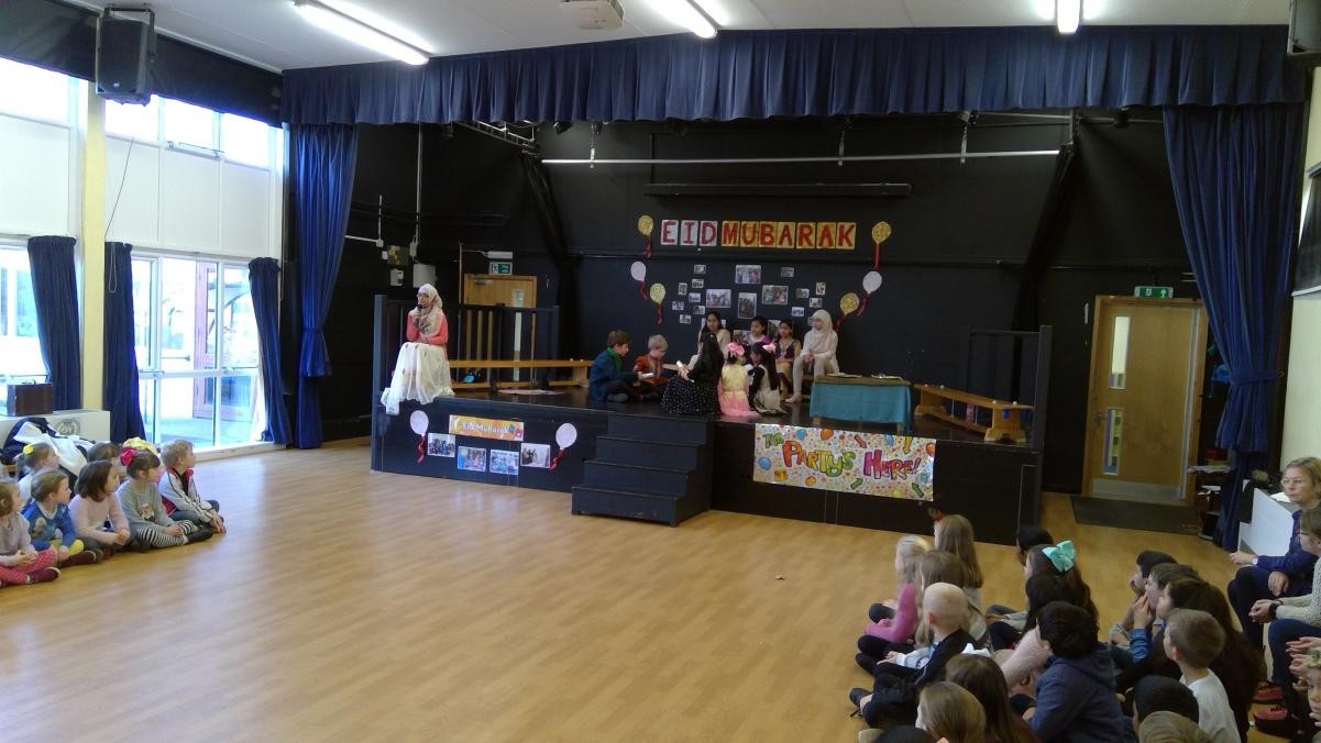 Speeches and dancing at our annual Eid party. 