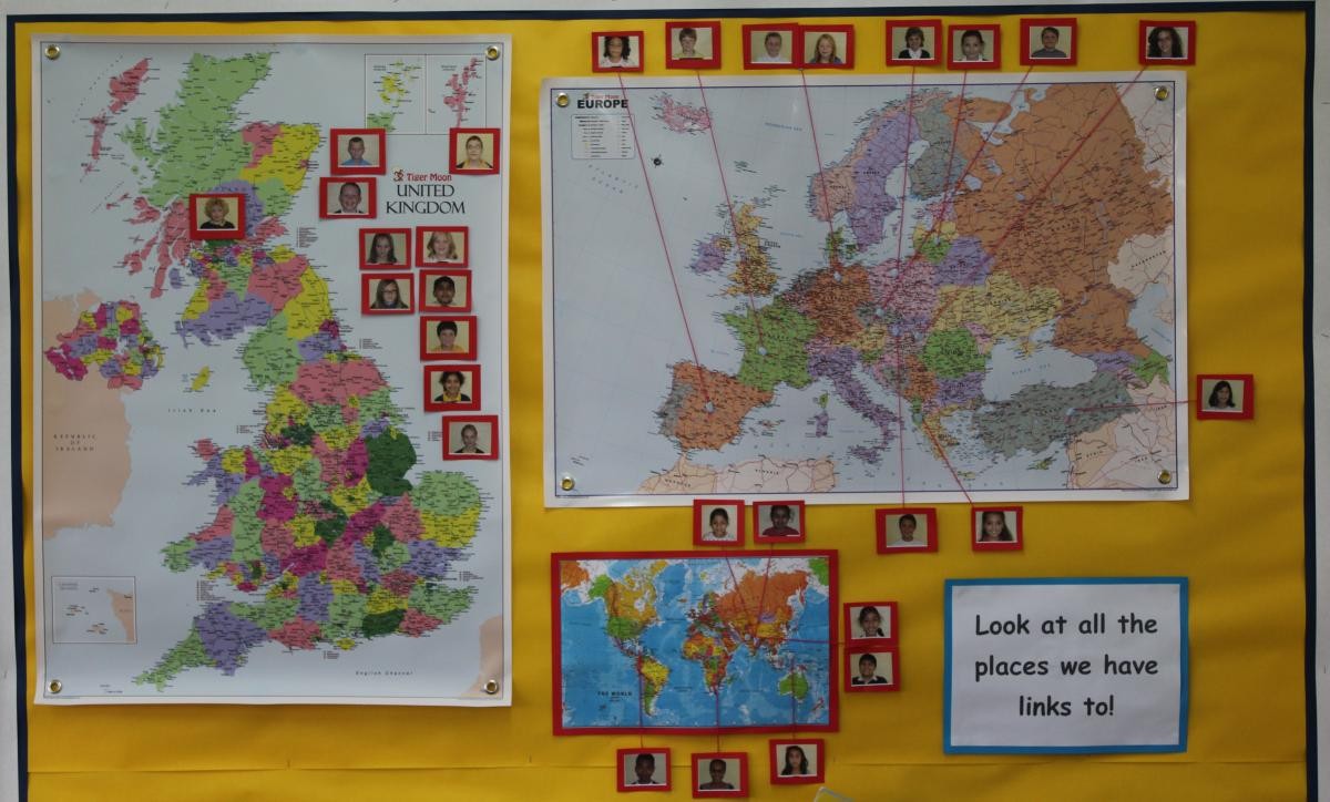 Our world maps show our links with the rest of the world.