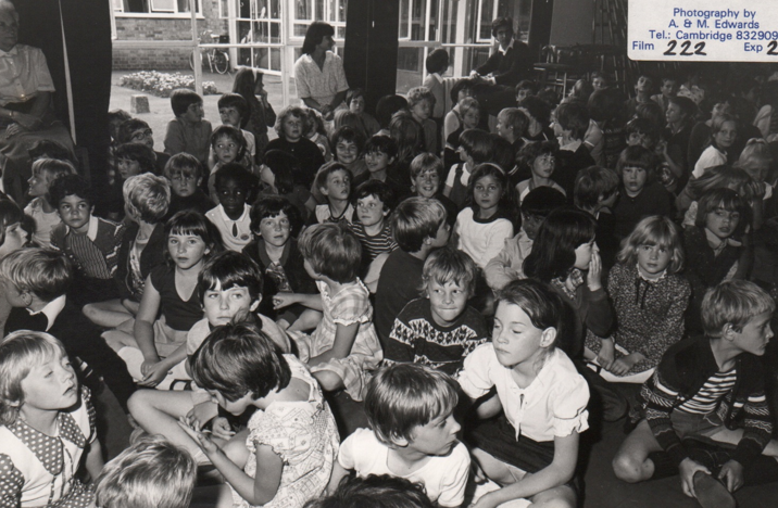 An assembly in what is now our Expressive Arts Hall. 