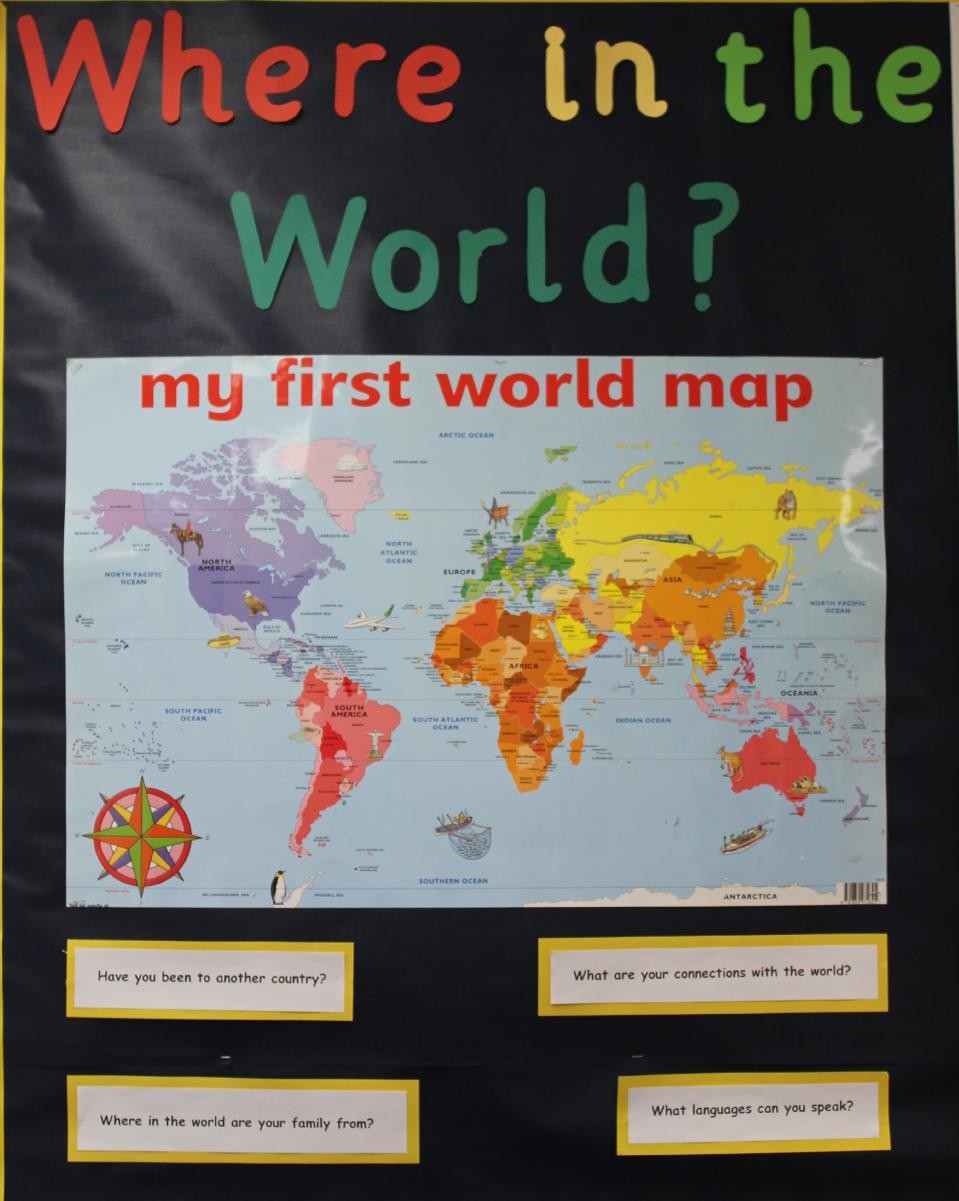 Our world maps show our links with the rest of the world.