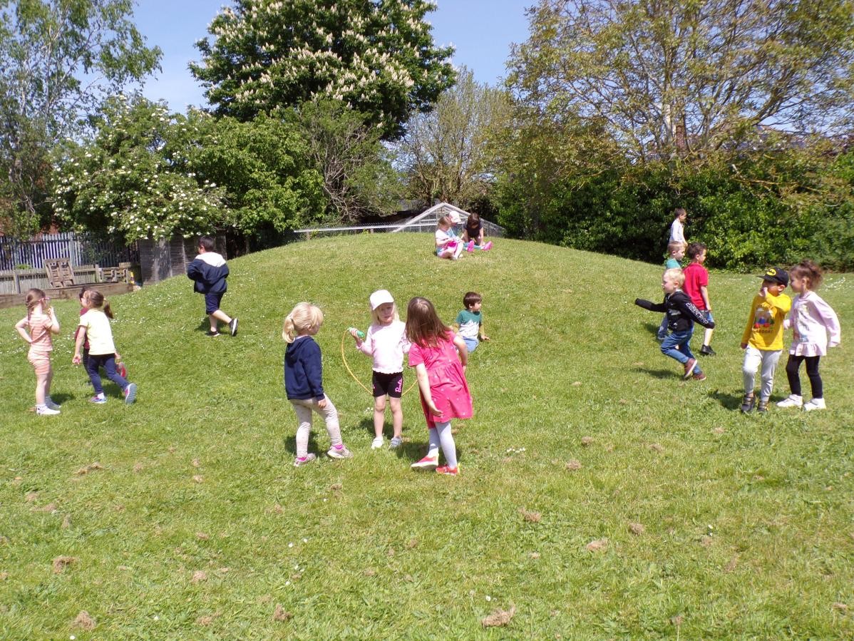 Our lovely mounds are brilliant for rolling down! 