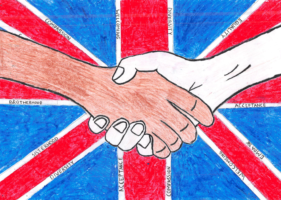 Black History Month poster made by pupil. 