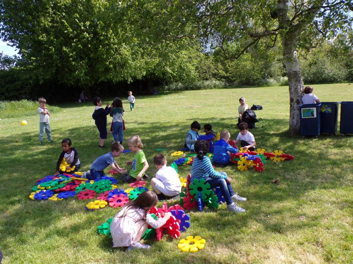 Giant construction is always available during playtimes. 