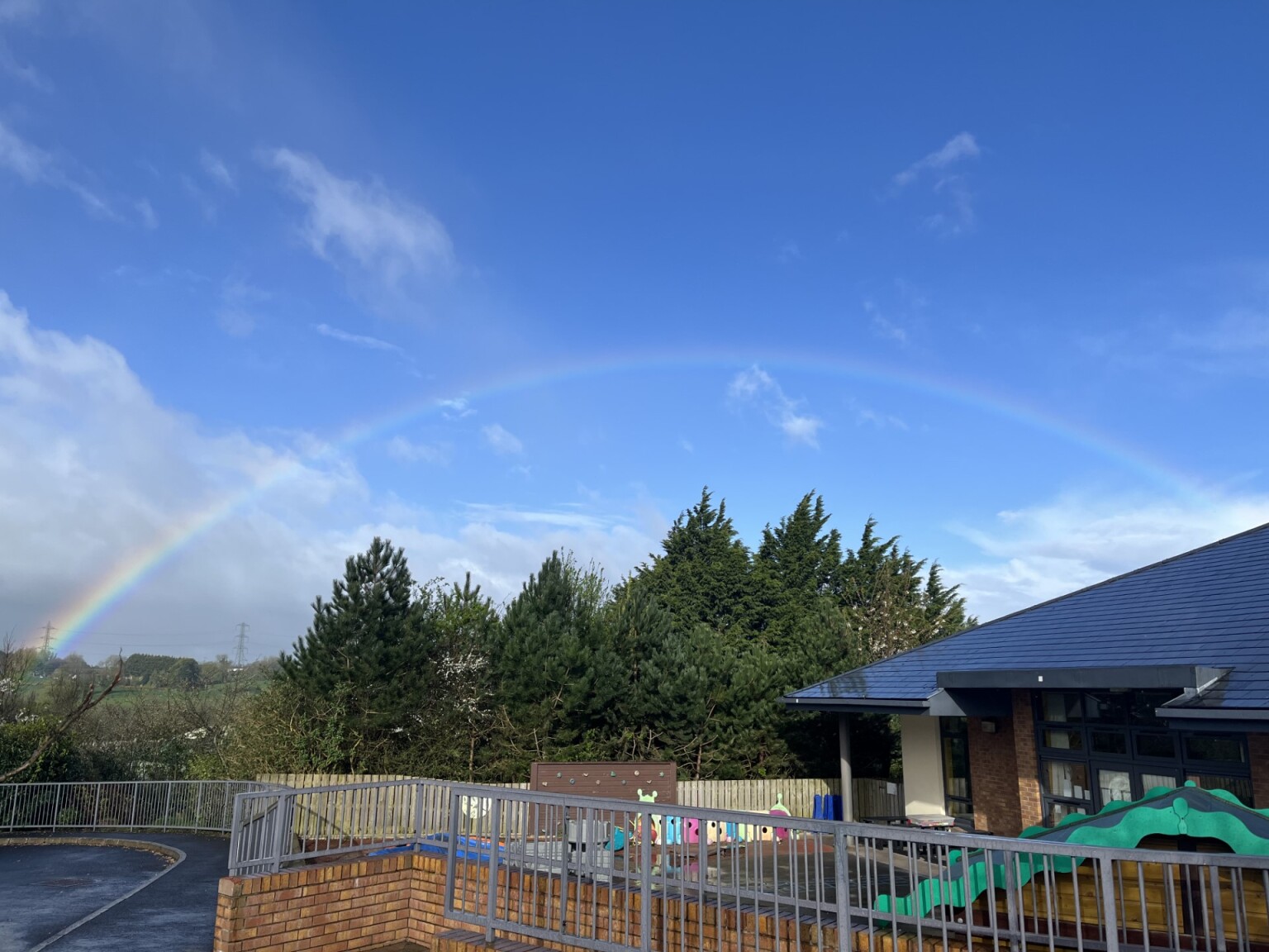 A rainbow over Nursery