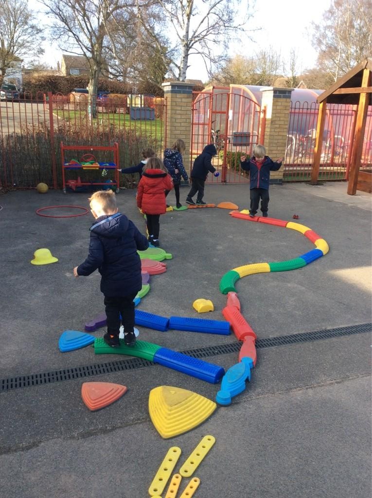 Developing gross motor skills in Early Years.