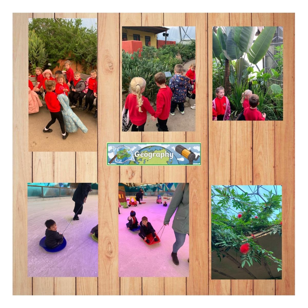 Geography - Understanding the World
Reception Class Trip to the Eden Project visiting contrasting environments!