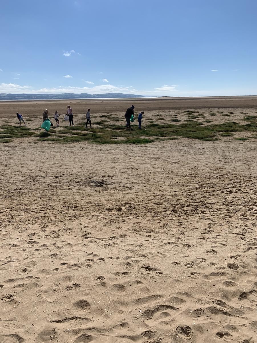 As part of our Coast to Country environment project Year 2 do a beach clean.  