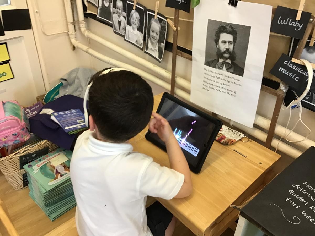 In Foundation 2 we have a composer station to listen to music.