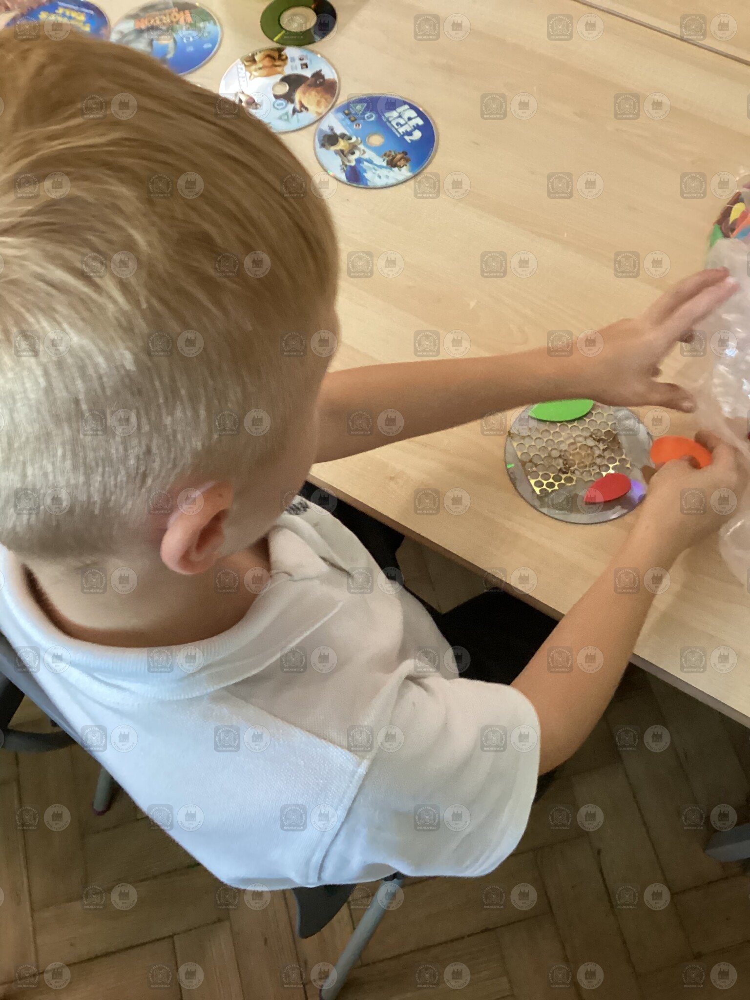We made shakers, tactile sticks and smelly bottles.