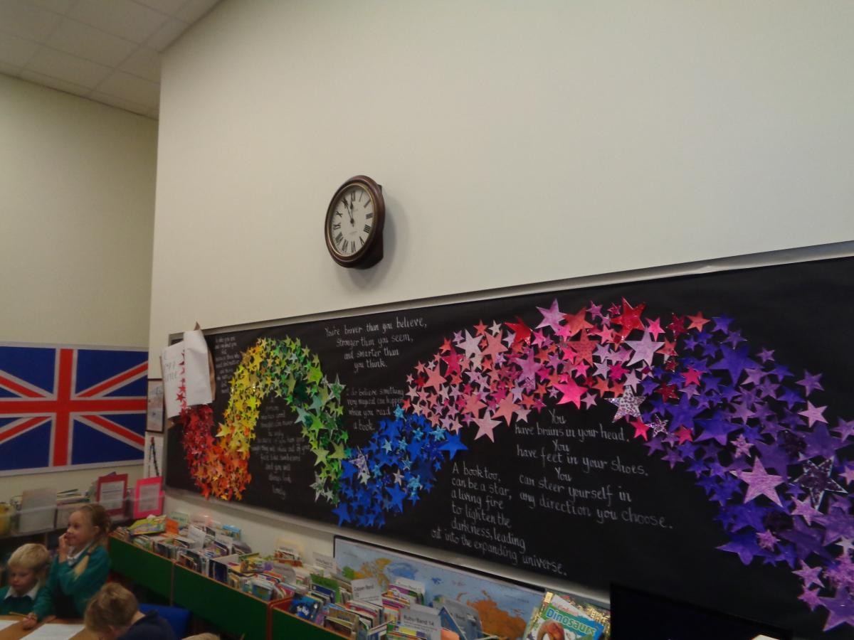 Our displays celebrate reading.