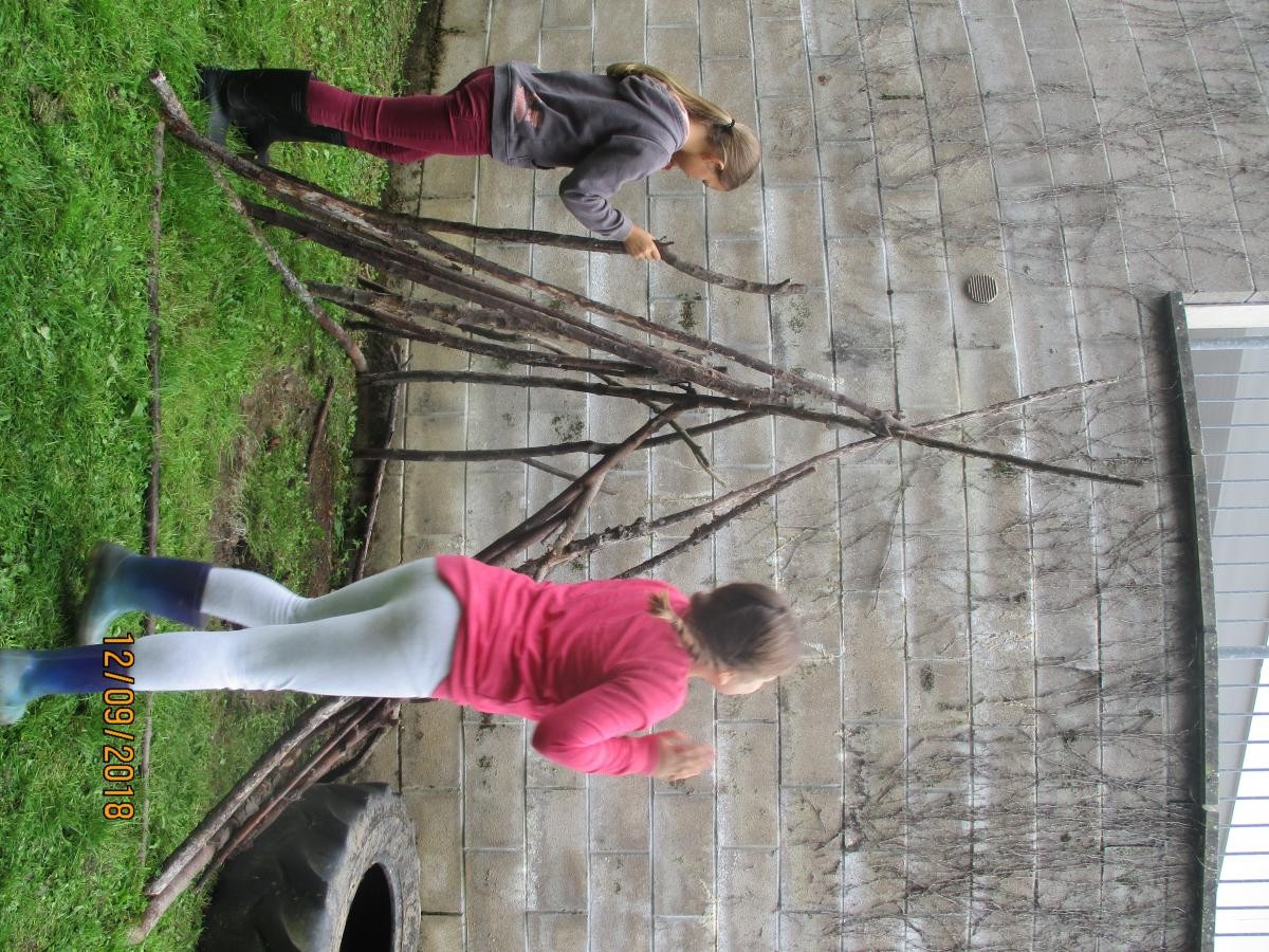 The children have been making Native American tee pees