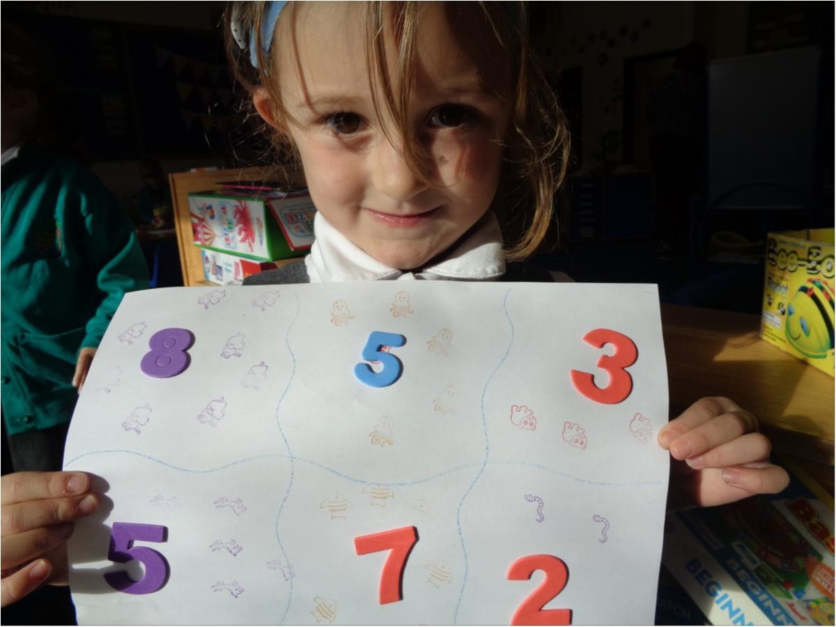 We also use paper, stickers and stamps to help us learn.