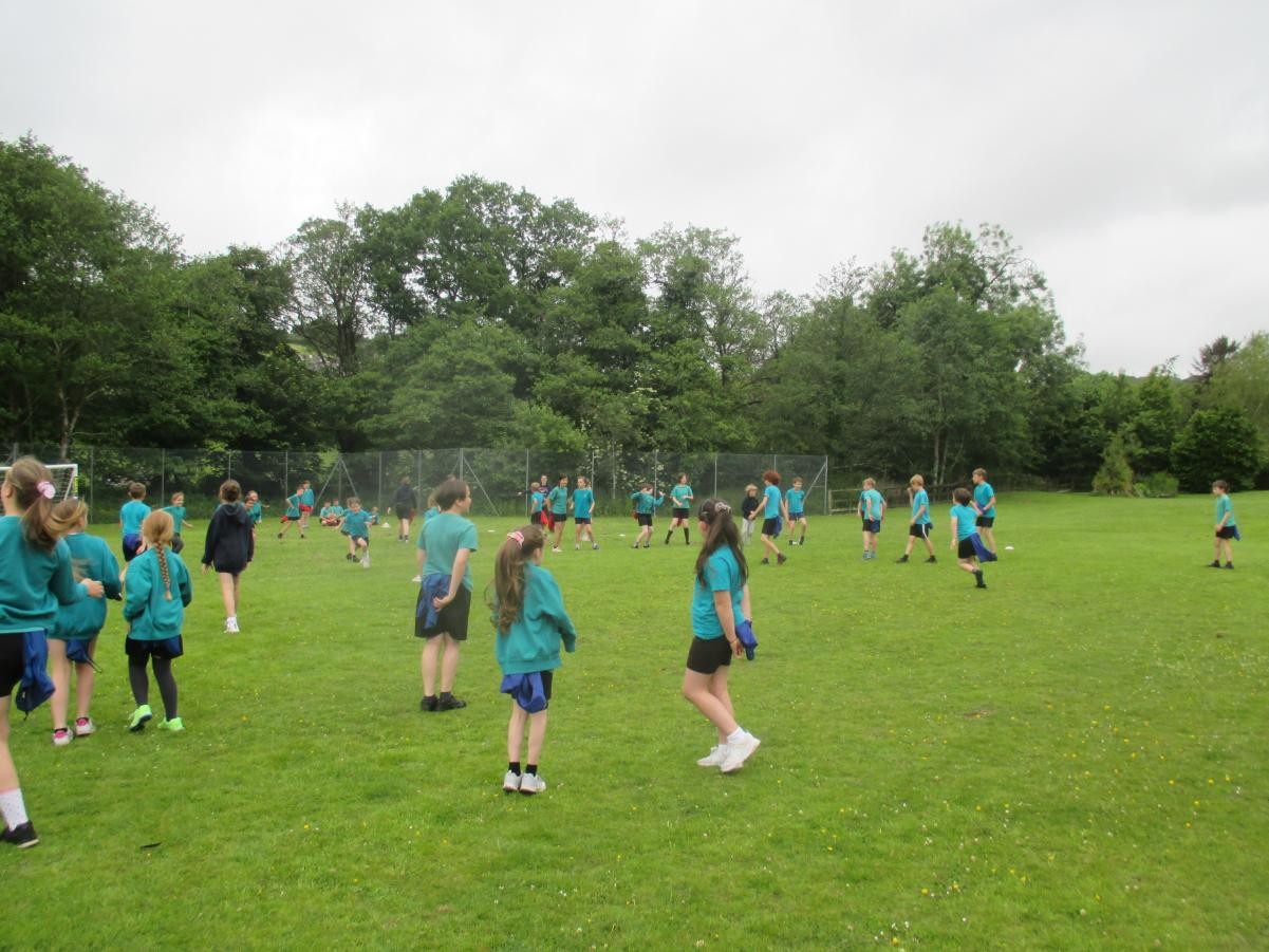 We had a KS2 inter team football tournament. 