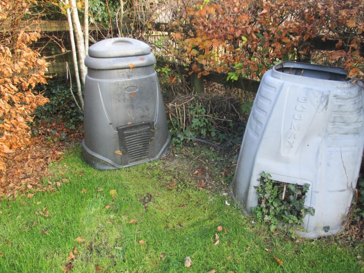 We have compost bins.