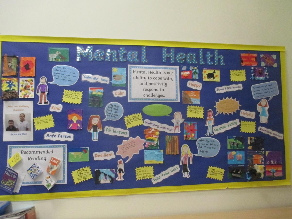 Our updated Mental Health display in our library.