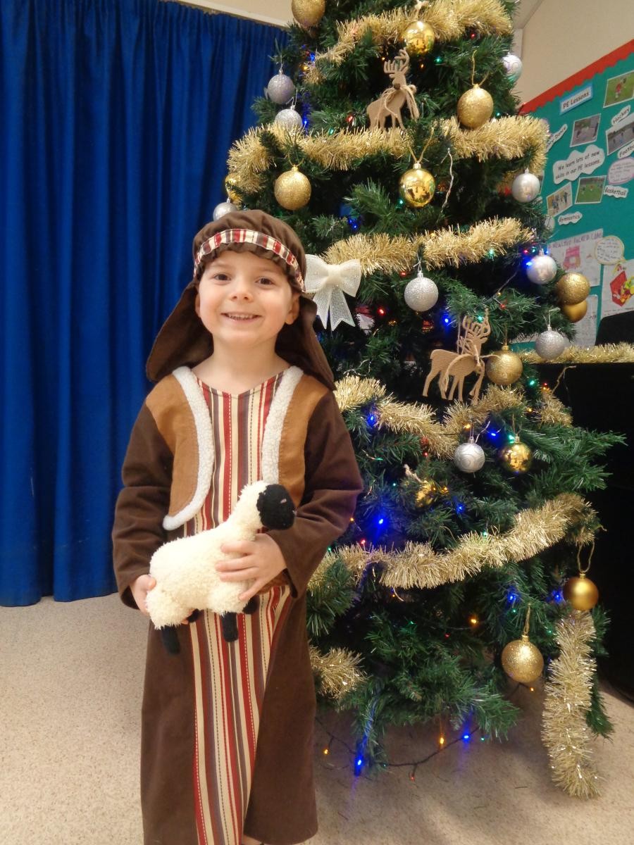 Brodie did a great job as a shepherd and looked after his sheep beautifully as well as saying his lines.