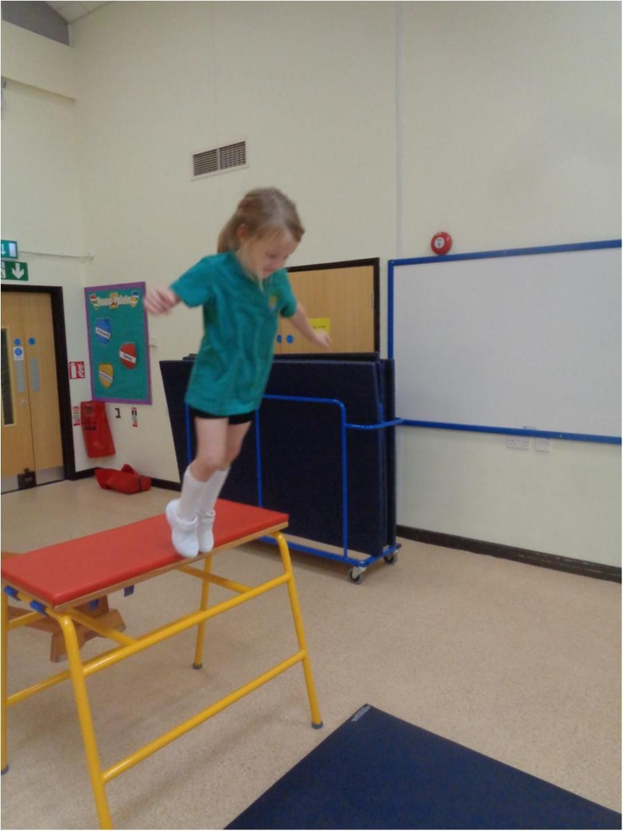 Whee! Jumping off is great fun.