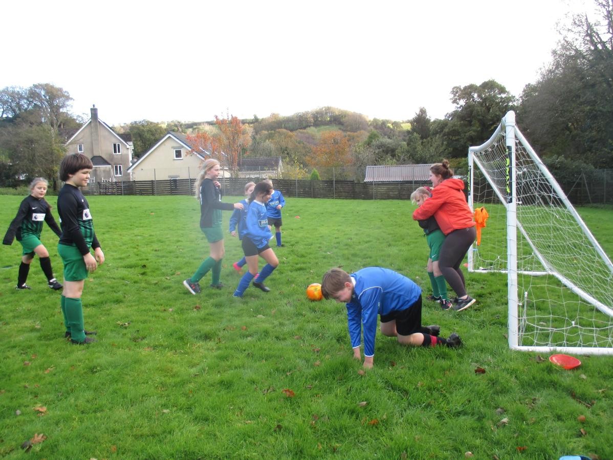 All of Fowey class competed in the Y5/6 football tournament with two other schools.