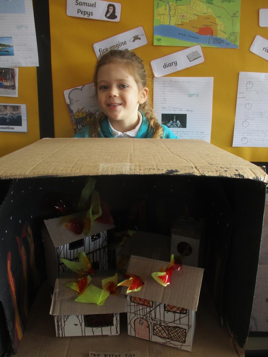 An amazing diorama by Isabella.  