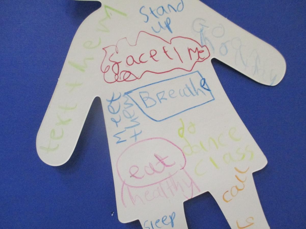 We teach our children the importance of eating healthily and being active and how this impacts our mental health.