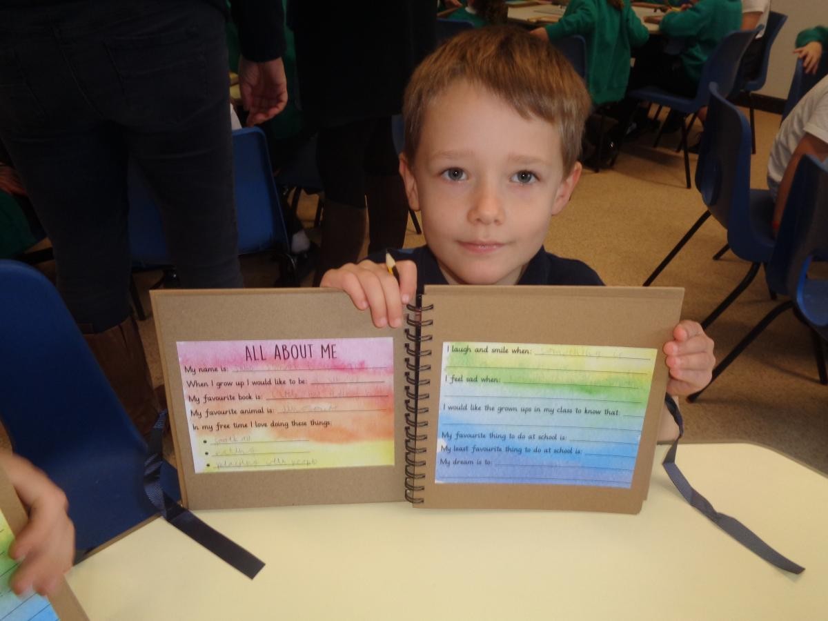 The children wrote about their hopes and dreams.