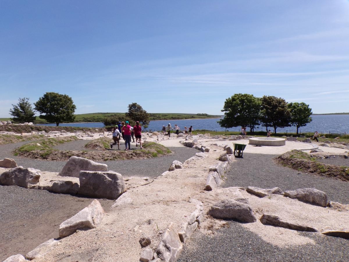Burying our time capsule at the centre of Kerdroya