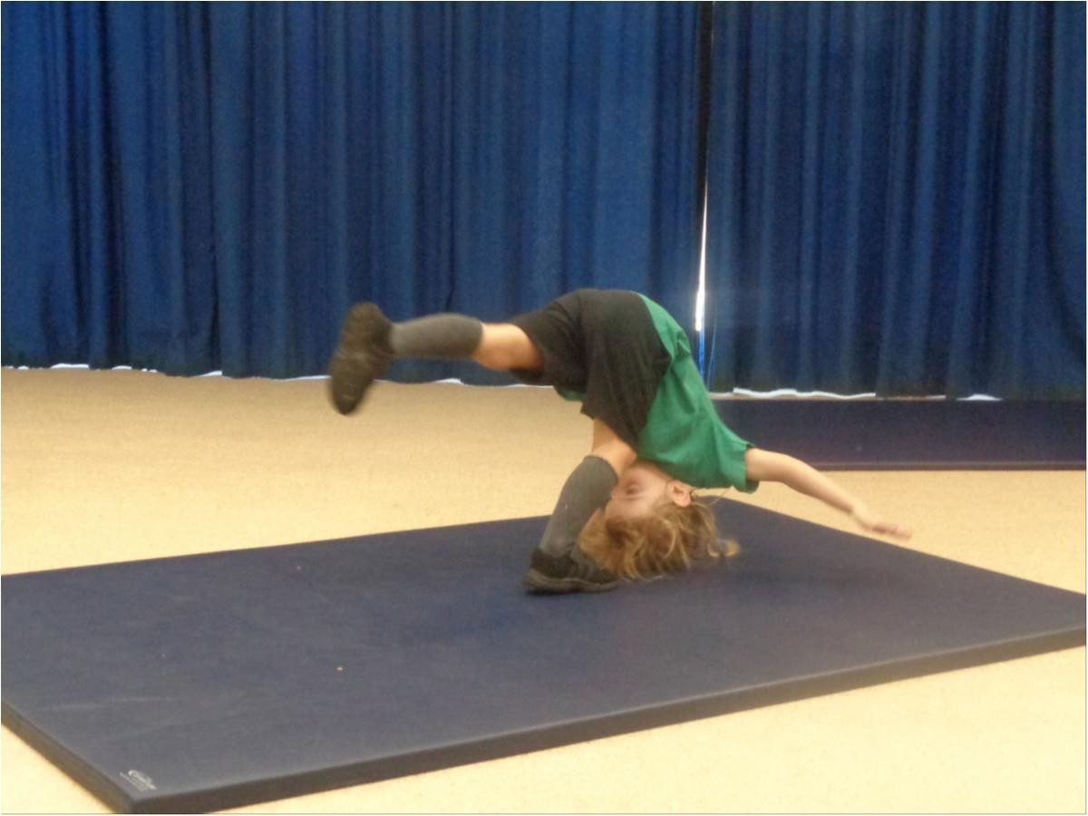 A lovely balance using three body parts.