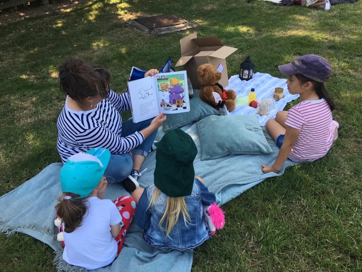 To commemorate the 50th anniversary of the moon landing we read stories about space. 