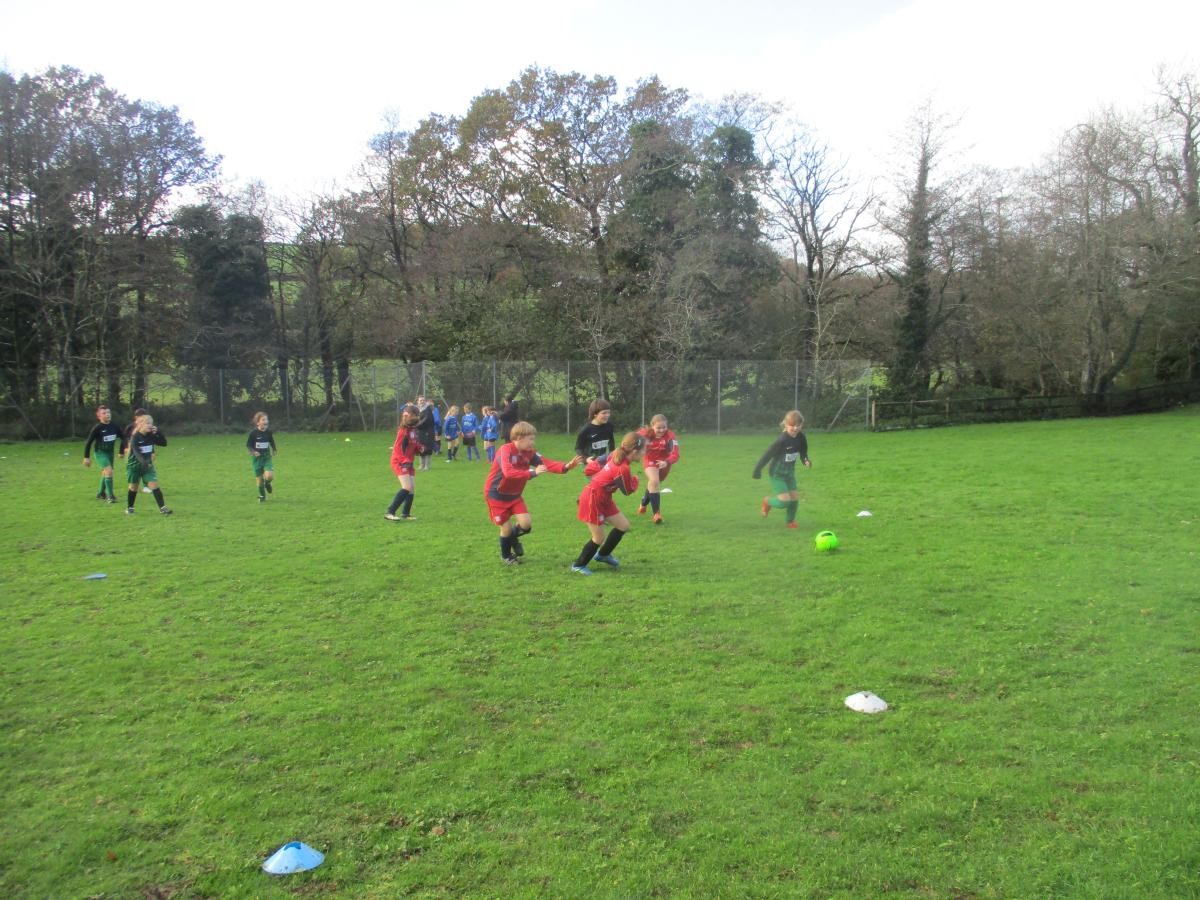 The children all tried their best and scored some terrific goals.