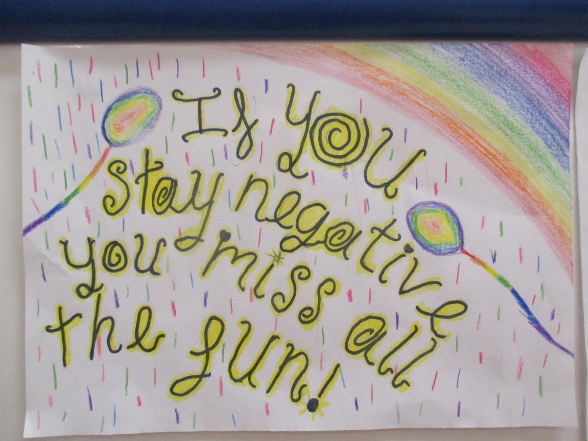 We made posters about resilience.