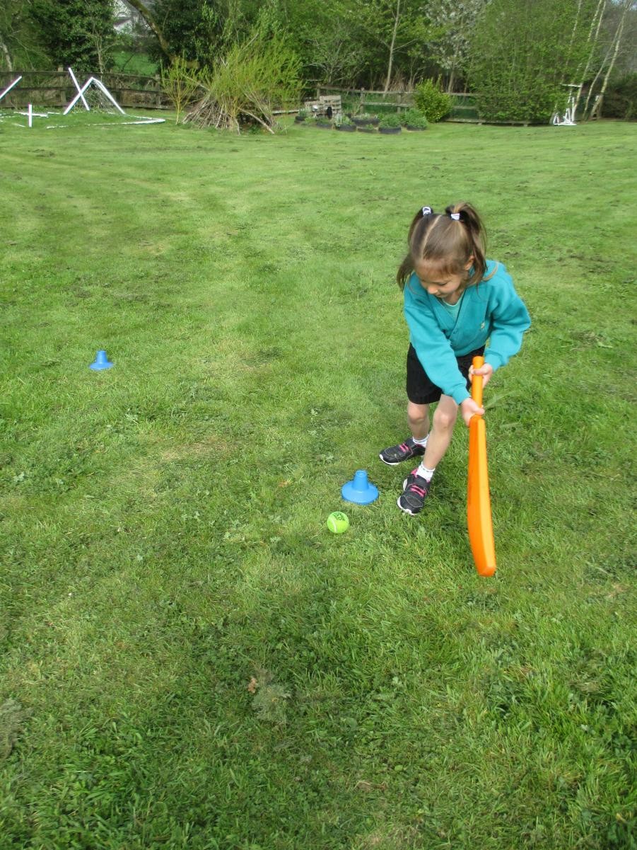 We learned how to bat.