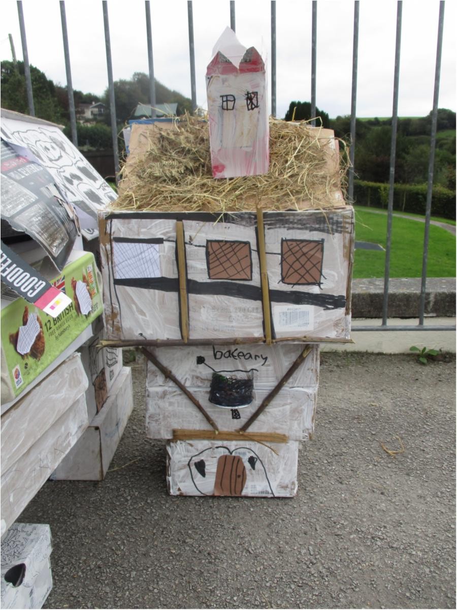 The fire started in the bakery.