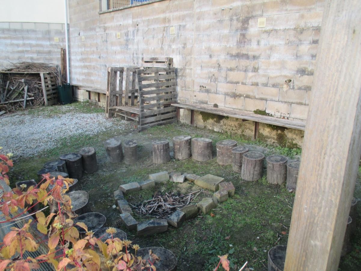 We've used old pallets to create seating in one of our Wild tribe areas.