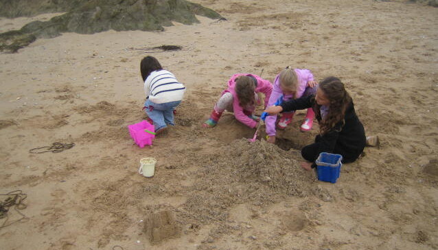 Beach wildtribe - we found water!
