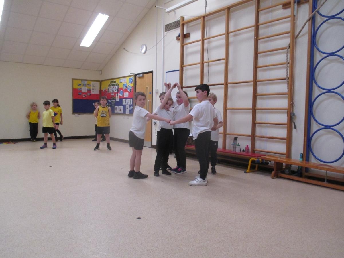 We choreographed our own parts of the routine.