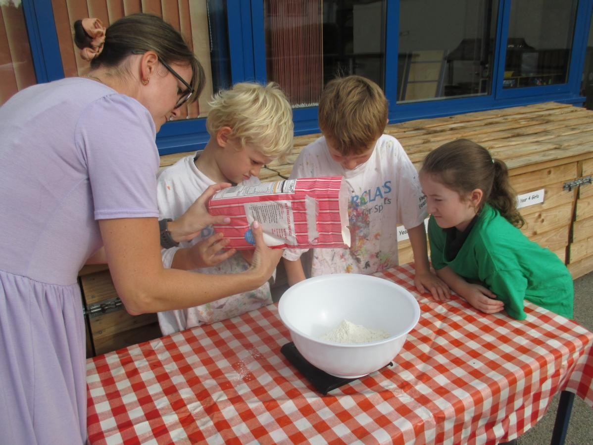 Our English focus at the start of the Autumn term was Instruction Writing, so we decided to bake something and then write instructions.