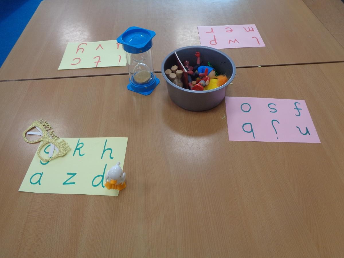 Matching objects to the initial sound. 