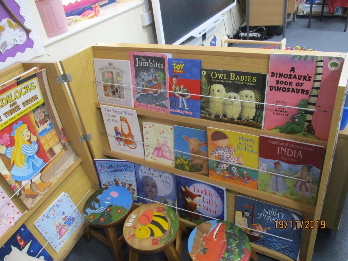 Dewey Class have their own reading corner.
