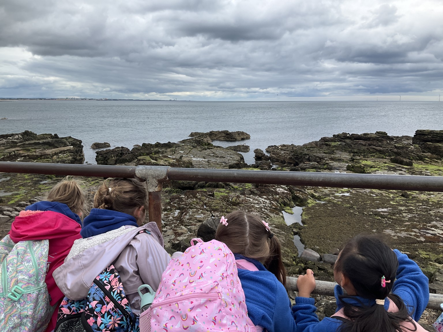 View out to sea.