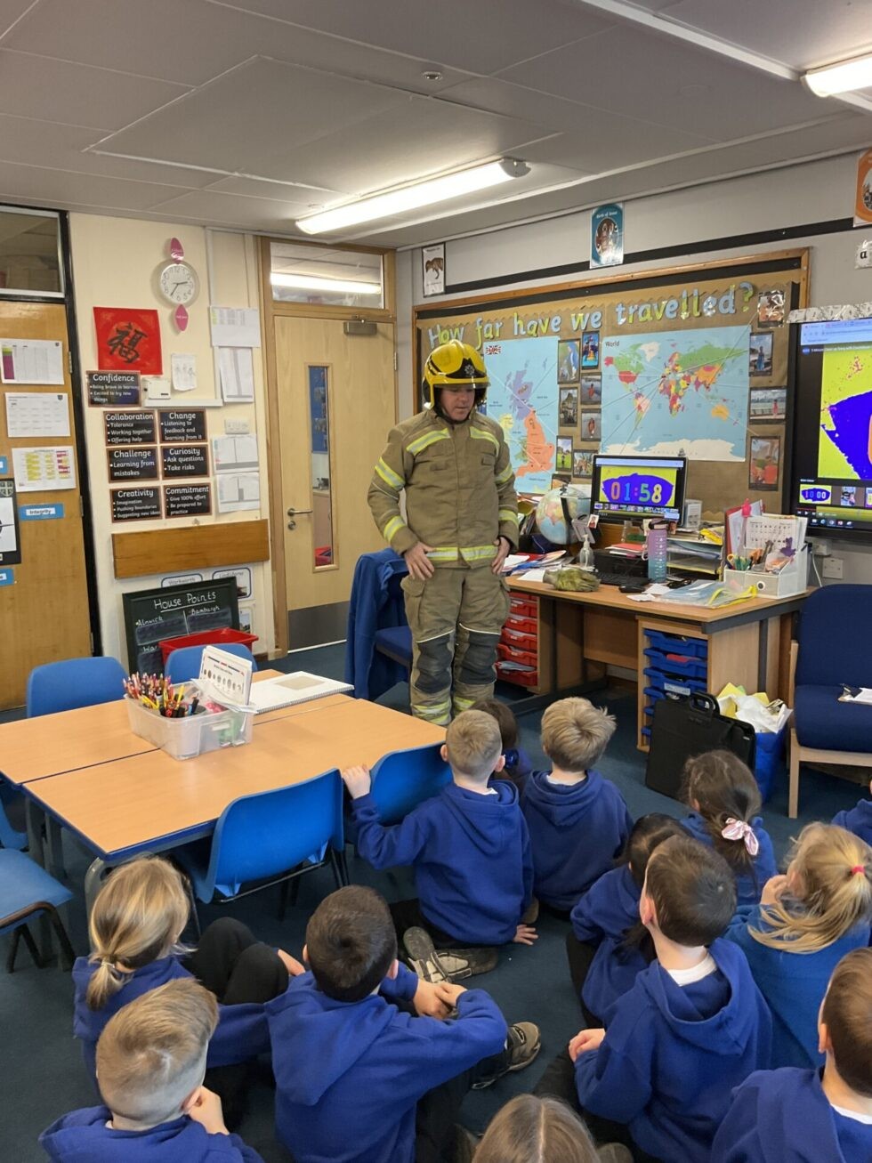 Fireman visit year 1