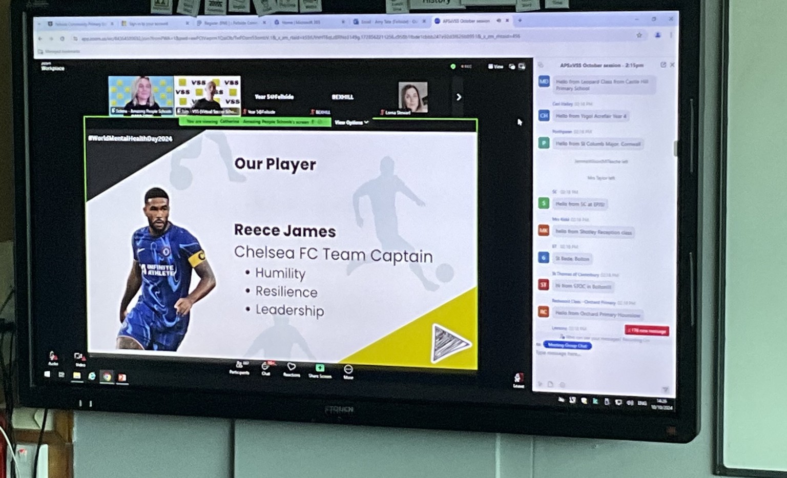 Year Five with Reece James (World Mental Health Day, 2024)