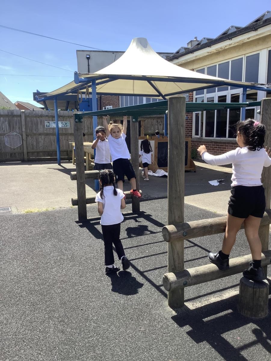The monkey bars.
