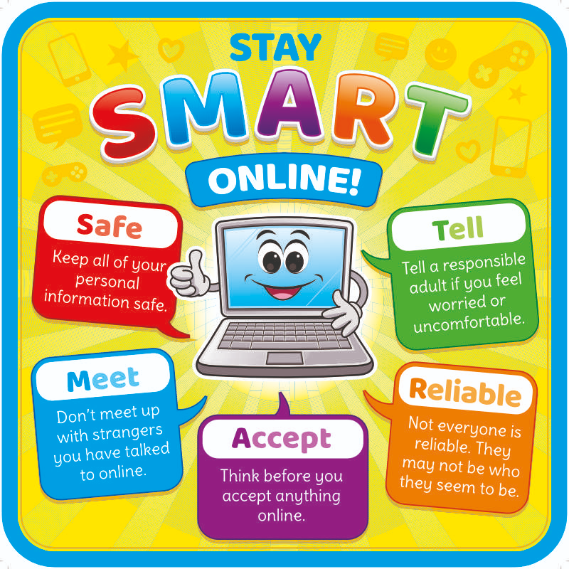 Talk with your children about staying safe online. 