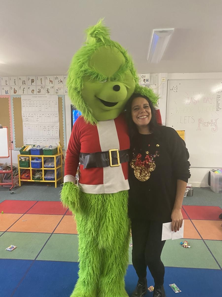 The teachers had just as much fun as the children.