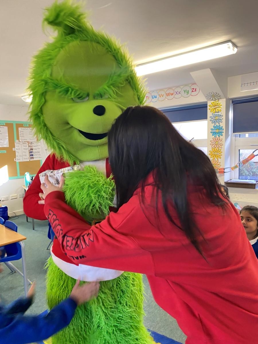 The Grinch tried to steal the presents 