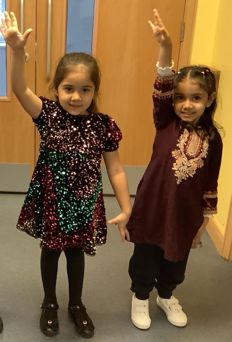 We wear colourful clothes for Diwali day